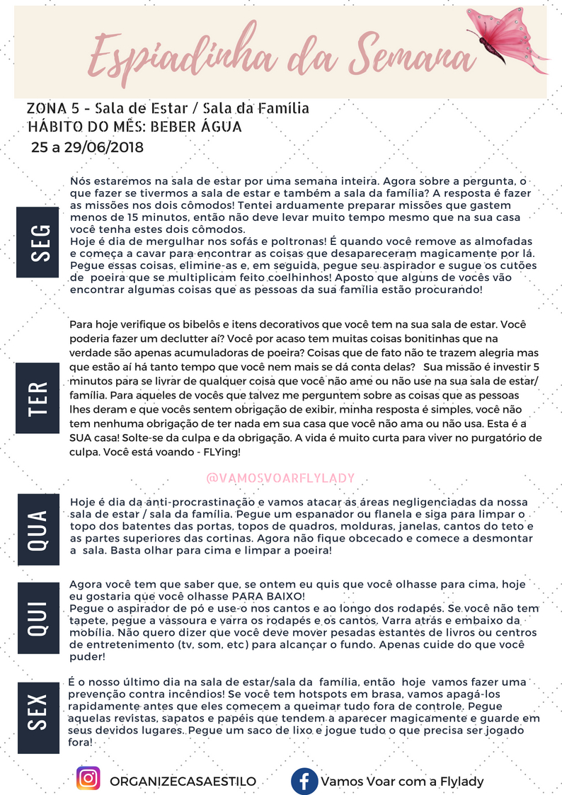 Espiadinha da semana 25a29jun18